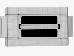 Electric Modern Toaster White 3D Model