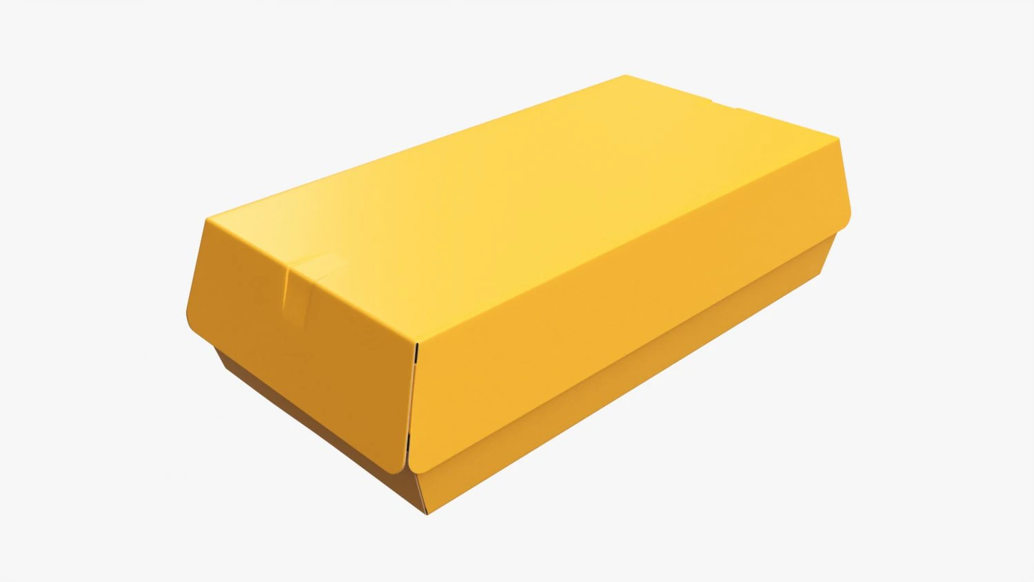 Fast Food Paper Box 01 3D Model .c4d .max .obj .3ds .fbx .stl .blend