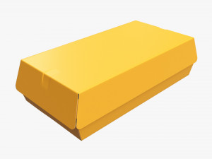 Fast Food Paper Box 01 3D Model