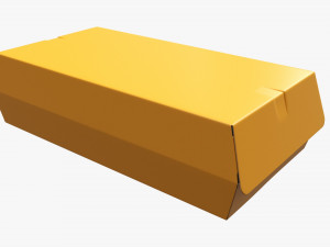 Fast Food Paper Box 01 Modello 3D