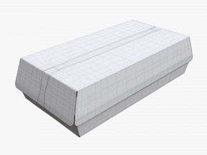 Fast Food Paper Box 01 Modello 3D