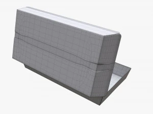 Fast Food Paper Box 01 Large Open 3D Model
