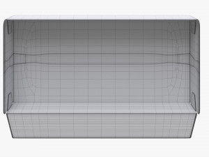Fast Food Paper Box 01 Large Open Modelo 3D