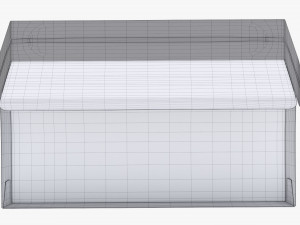 Fast Food Paper Box 01 Large Open Modelo 3D