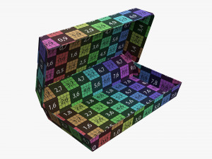 Fast Food Paper Box 01 Large Open Modelo 3D