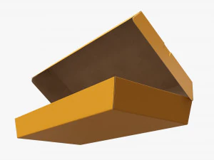 Fast Food Paper Box 01 Open 3D Model