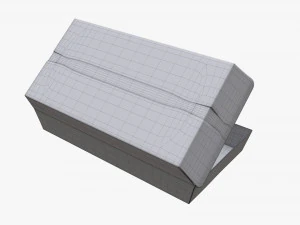 Fast Food Paper Box 01 Open 3D Model