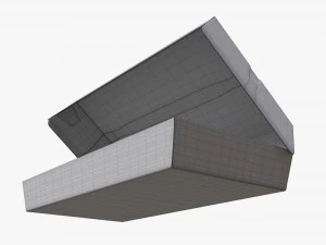 Fast Food Paper Box 01 Open 3D Model