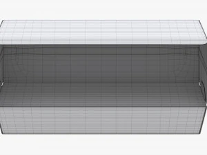 Fast Food Paper Box 01 Open 3D Model