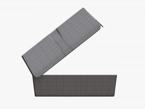 Fast Food Paper Box 01 Open 3D Model