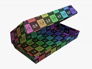 Fast Food Paper Box 01 Open 3D Model