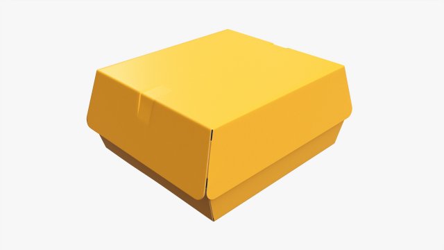 Fast Food Paper Box 02 3D-Modell .c4d .max .obj .3ds .fbx .stl .blend 