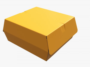Fast Food Paper Box 02 3D-Modell