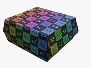 Fast Food Paper Box 02 3D-Modell
