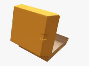 Fast Food Paper Box 02 Large Open 3D-Modell