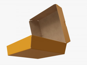 Fast Food Paper Box 02 Large Open 3D-Modell