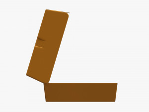 Fast Food Paper Box 02 Large Open 3D-Modell