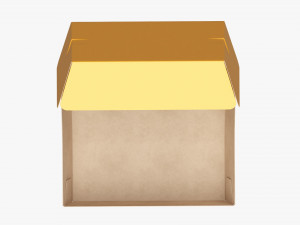 Fast Food Paper Box 02 Large Open 3D-Modell