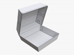 Fast Food Paper Box 02 Large Open 3D-Modell