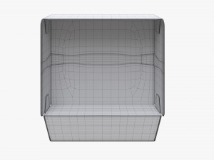 Fast Food Paper Box 02 Large Open 3D-Modell