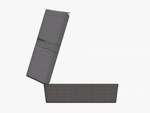 Fast Food Paper Box 02 Large Open 3D-Modell