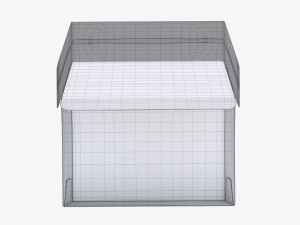 Fast Food Paper Box 02 Large Open 3D-Modell