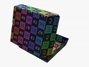 Fast Food Paper Box 02 Large Open 3D-Modell