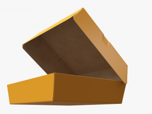 Fast Food Paper Box 02 Open 3D Модель