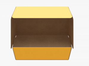 Fast Food Paper Box 02 Open 3D Модель
