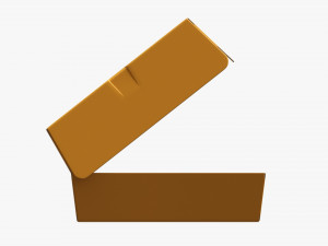 Fast Food Paper Box 02 Open 3D Модель