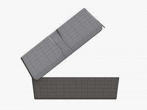 Fast Food Paper Box 02 Open 3D Модель