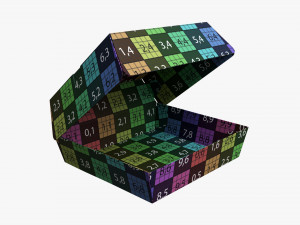 Fast Food Paper Box 02 Open 3D Модель