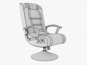 Gaming Chair With Integrated Audio 3D Model