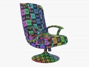 Gaming Chair With Integrated Audio 3D Model