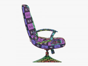 Gaming Chair With Integrated Audio 3D मॉडल