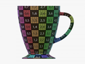 Glass Transparent Coffee Mug With Handle 01 3D Model