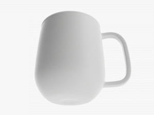 Glass Transparent Coffee Mug With Handle 02 Modello 3D
