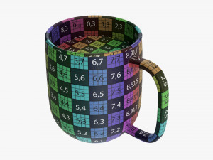Glass Transparent Coffee Mug With Handle 02 Modello 3D
