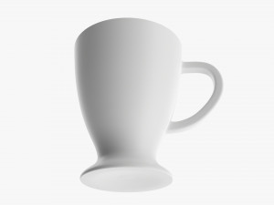 Glass Transparent Coffee Mug With Handle 03 Modelo 3D