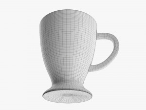 Glass Transparent Coffee Mug With Handle 03 Modelo 3D