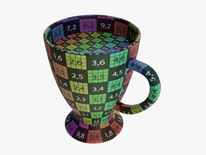 Glass Transparent Coffee Mug With Handle 03 Modelo 3D