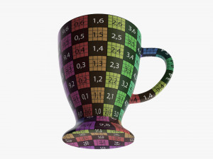 Glass Transparent Coffee Mug With Handle 03 Modelo 3D
