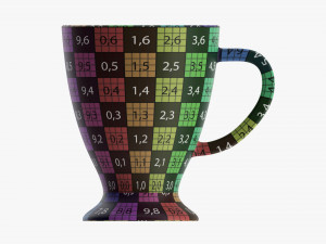 Glass Transparent Coffee Mug With Handle 03 Modelo 3D