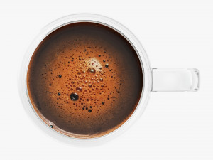 Glass Transparent Coffee Mug With Handle 04 3D Model