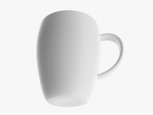 Glass Transparent Coffee Mug With Handle 04 3D Model