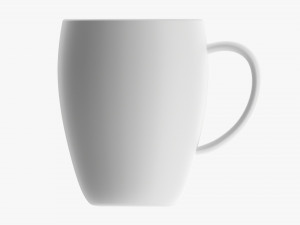 Glass Transparent Coffee Mug With Handle 04 3D Model