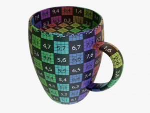 Glass Transparent Coffee Mug With Handle 04 3D Model