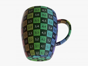 Glass Transparent Coffee Mug With Handle 04 3D Model