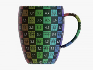 Glass Transparent Coffee Mug With Handle 04 3D Model