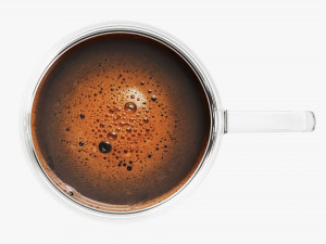 Glass Transparent Coffee Mug With Handle 05 Modello 3D